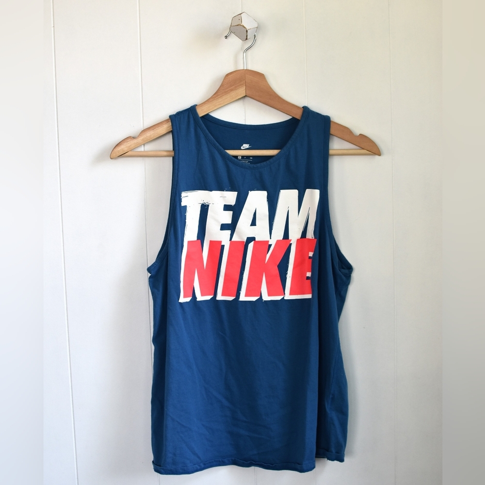 ☆ NIKE Royal Blue "Team Nike" Tank